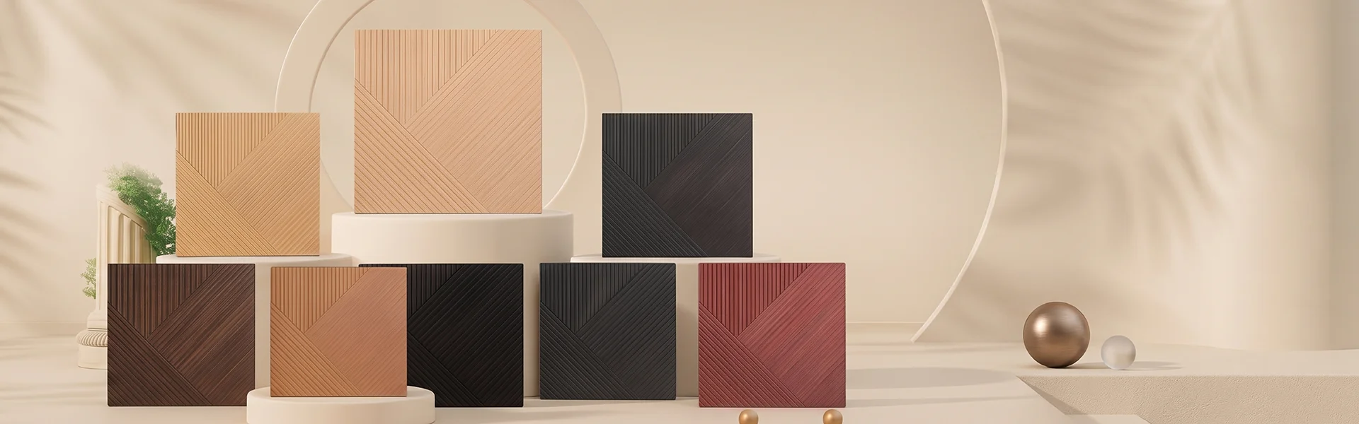 Polyester Substrat UV-gedréckt Sound-Absorbéierend Verwaltungsrot