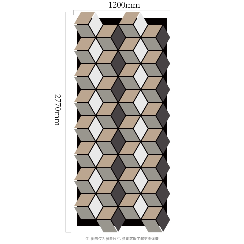 3D Cube Kolonn Modular MDF-op-PET akustesch Mauer Panel