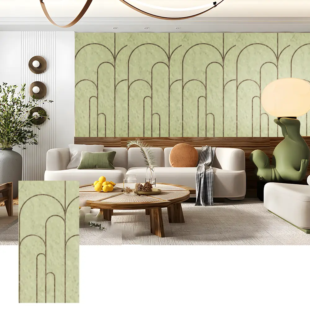 3D PET akustesch Mauer Brieder fir dekorativen Interieur
