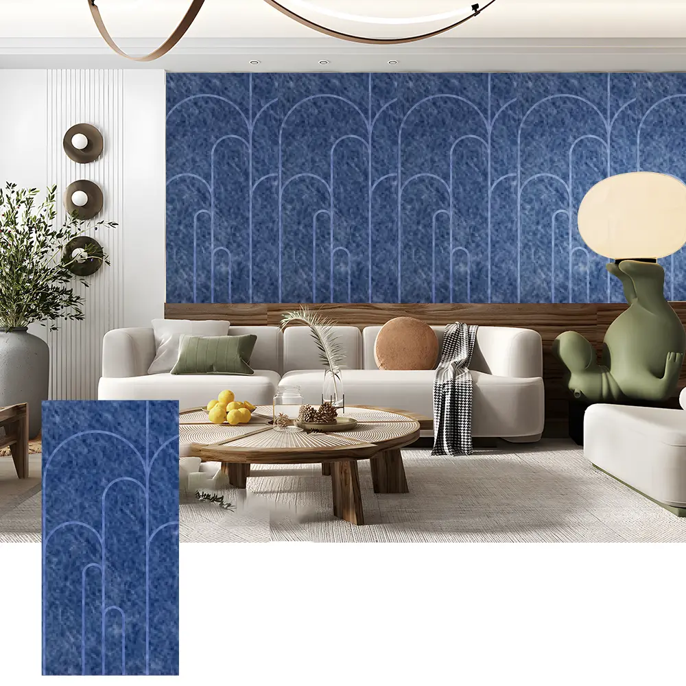 3D PET akustesch Mauer Brieder fir dekorativen Interieur