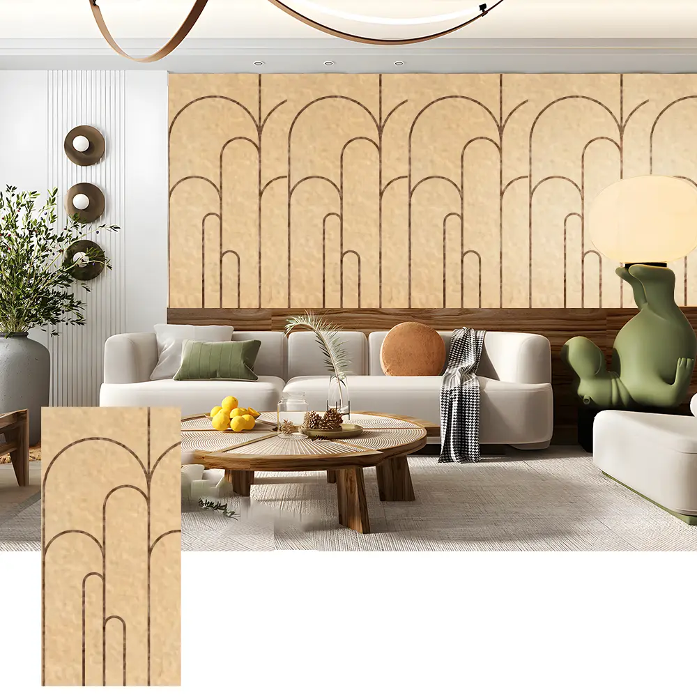 3D PET akustesch Mauer Brieder fir dekorativen Interieur