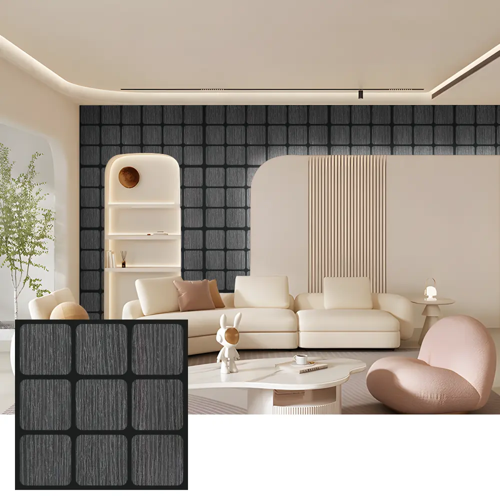 Dekorative Holz Akustik Panelen fir Interieur Maueren