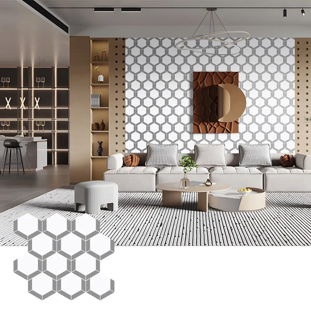 Einfach Installatioun PET Filt Akustik Panelen fir Mauerdekoratioun Einfach Installatioun PET Filt Akustik Panelen fir Mauerdekoratioun