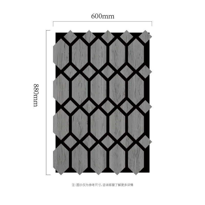 Facettenaen Hexagon Gitter MDF-op-PET akustesch Mauer Panel