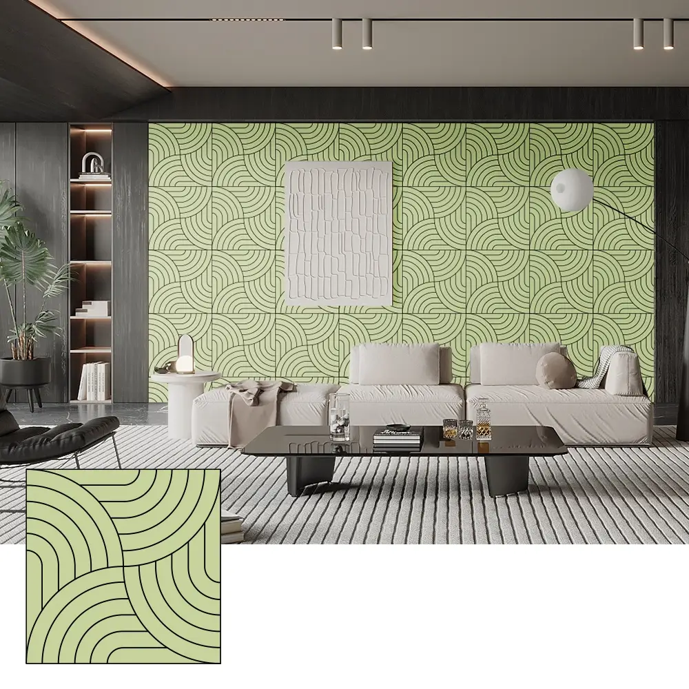 Héich Dicht PET akustesch Paneele fir Sound Absorption
