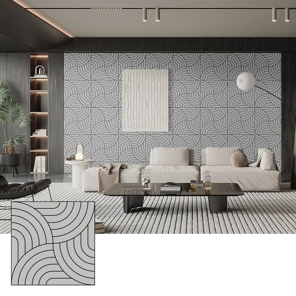 Héich Dicht PET akustesch Paneele fir Sound Absorption