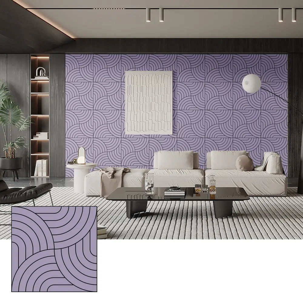 Héich Dicht PET akustesch Paneele fir Sound Absorption