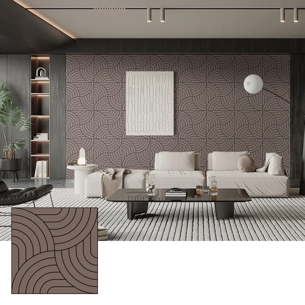 Héich Dicht PET akustesch Paneele fir Sound Absorption