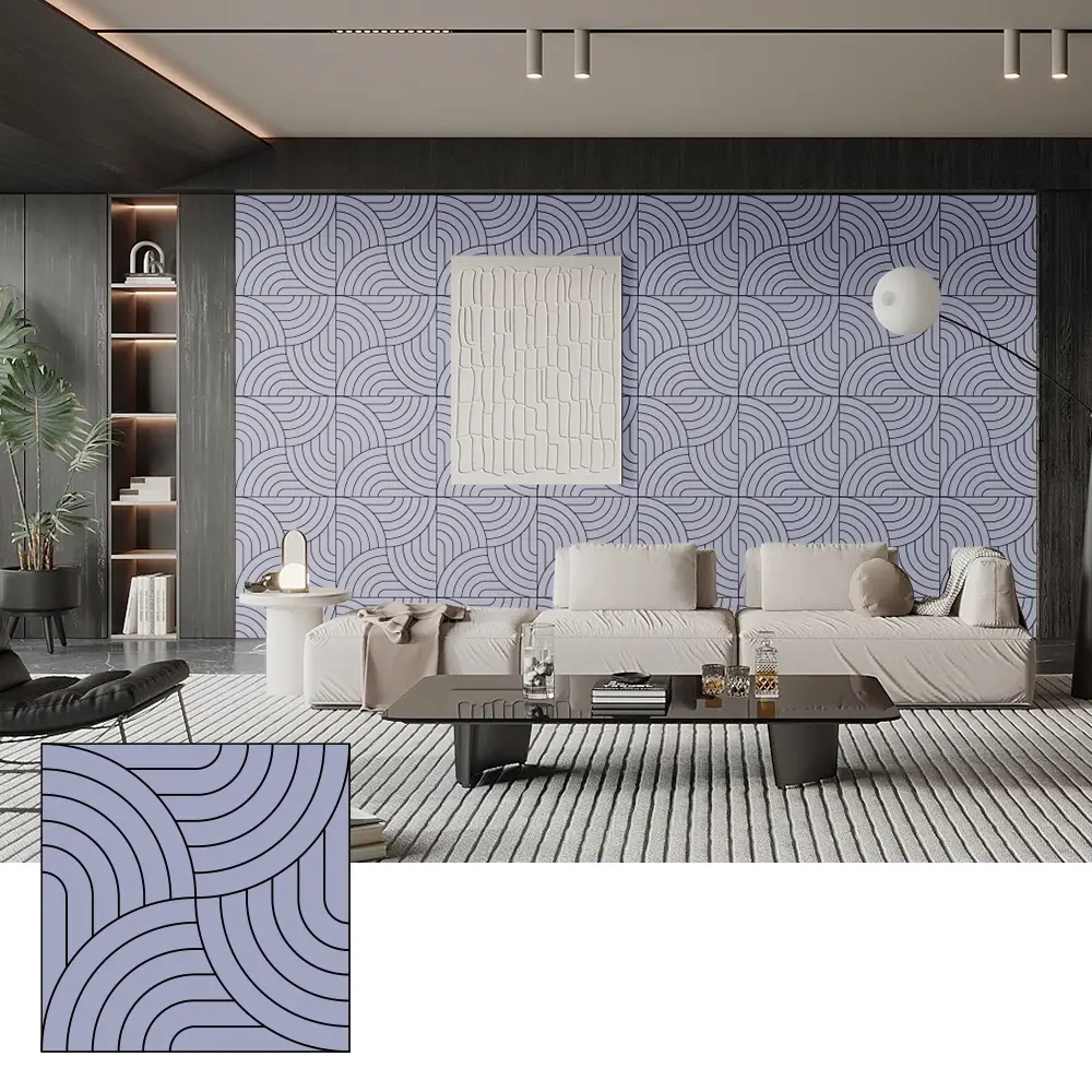Héich Dicht PET akustesch Paneele fir Sound Absorption