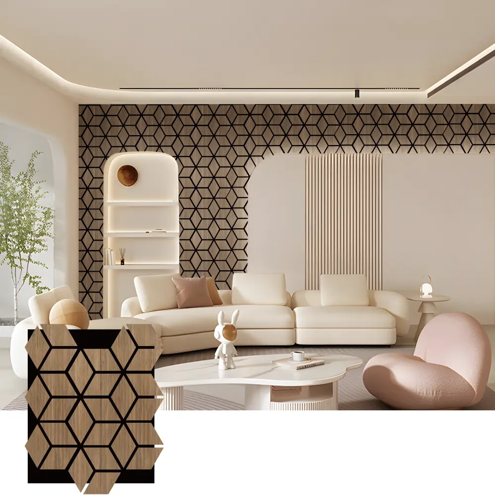 Interieur Holz akustesch Brieder fir Sound Kontroll