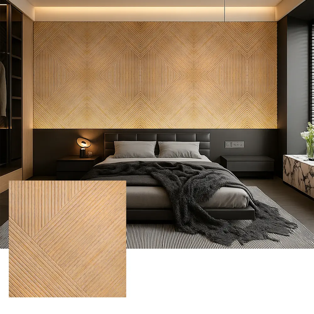 PET akustesch Mauer Brieder fir Indoor Sound Absorptioun