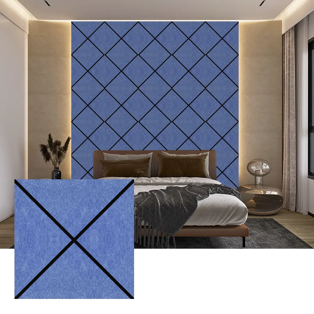 Recycléiert PET Filt akustesch Panelen fir Interieur