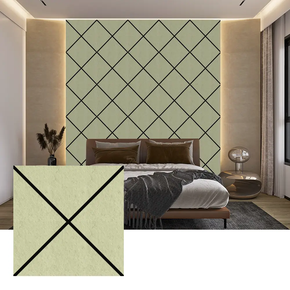 Recycléiert PET Filt akustesch Panelen fir Interieur