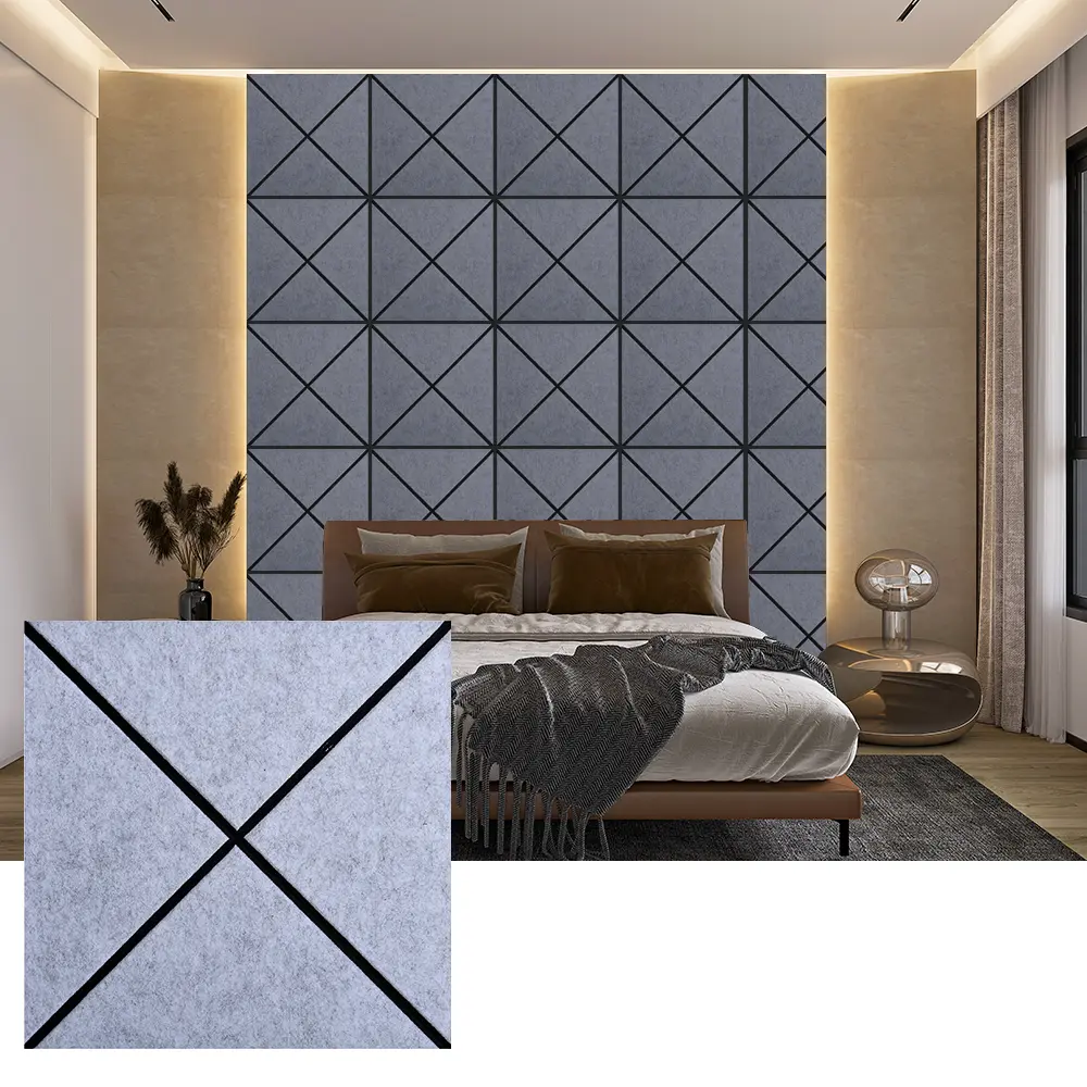 Recycléiert PET Filt akustesch Panelen fir Interieur