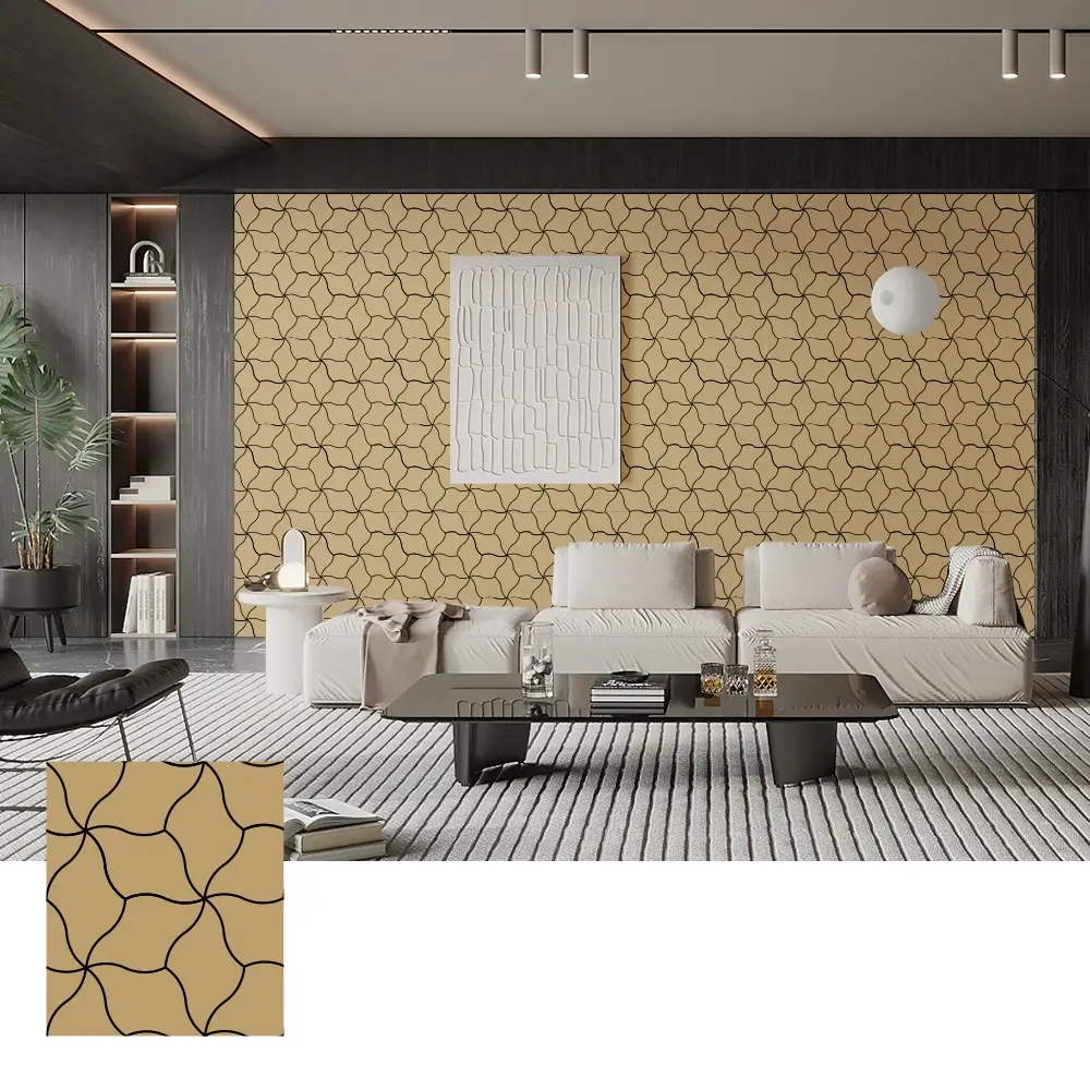 Sound absorbéierend Holz Veneer Akustik Brieder fir Maueren