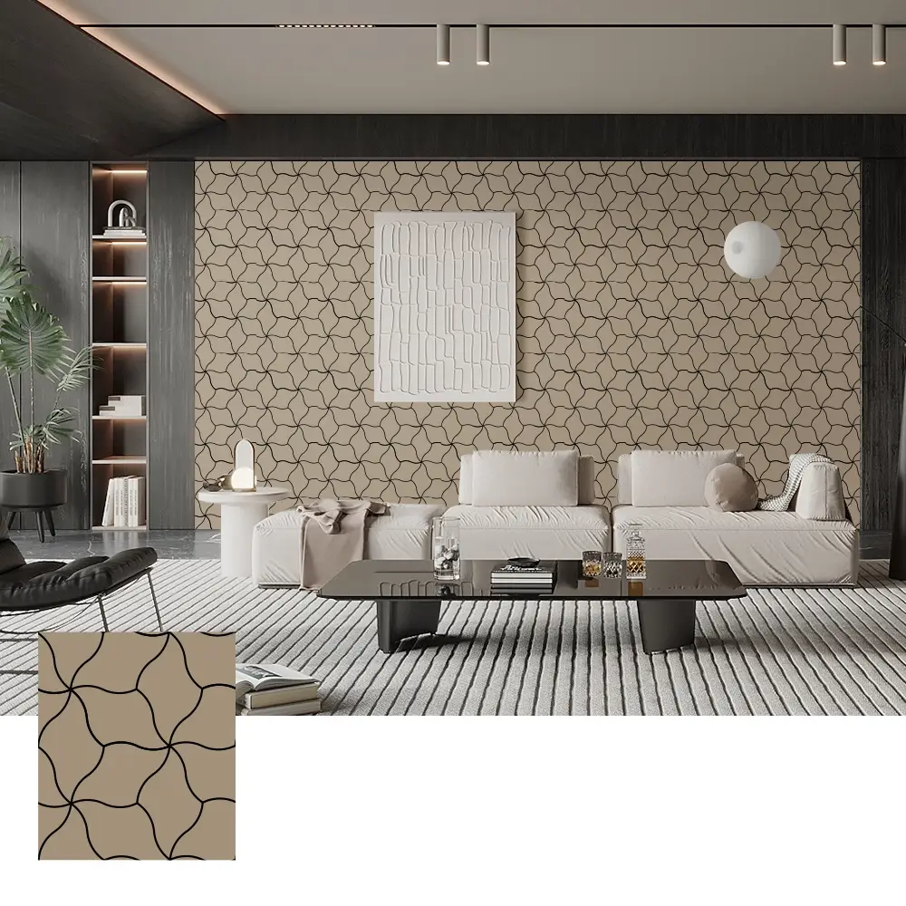 Sound absorbéierend Holz Veneer Akustik Brieder fir Maueren