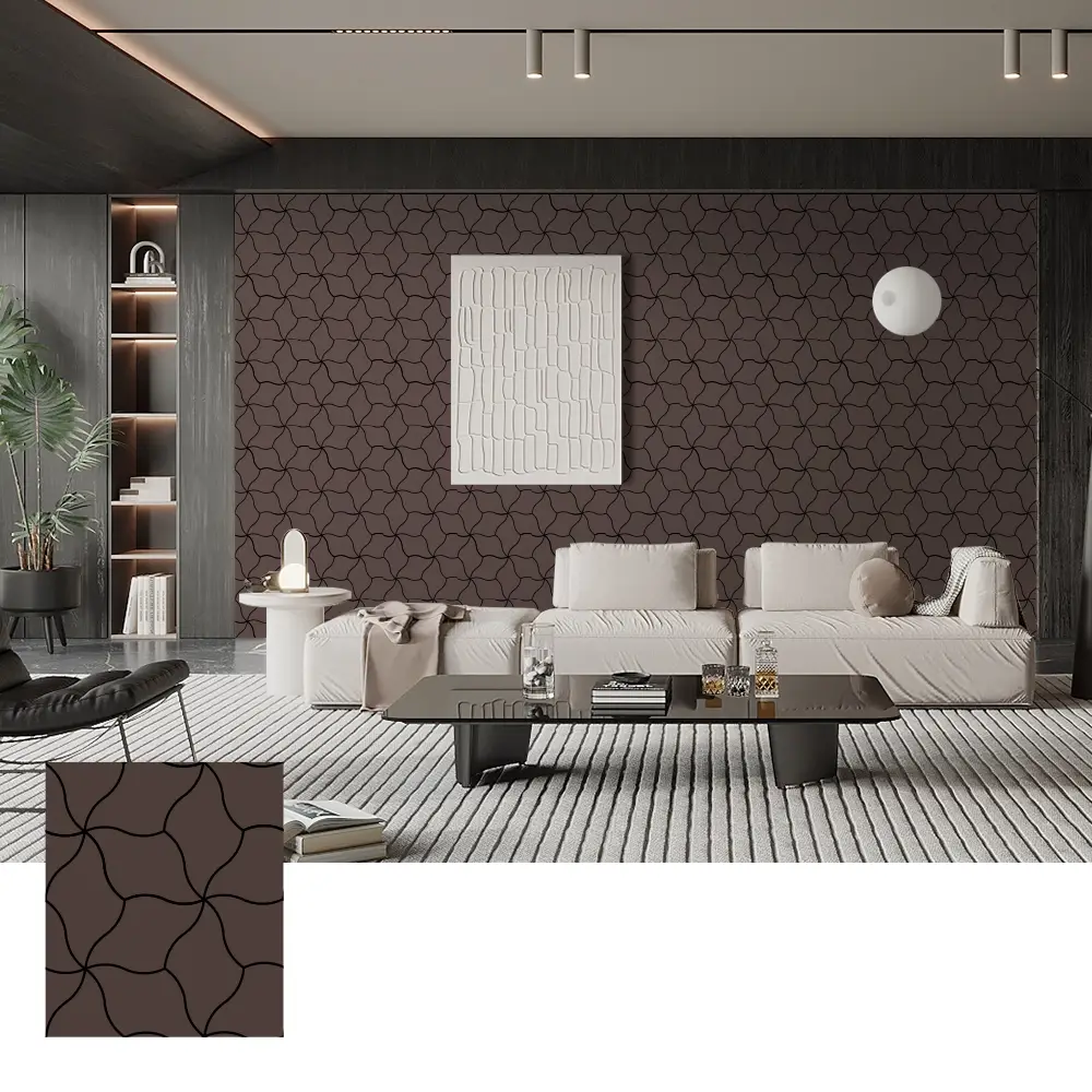Sound absorbéierend Holz Veneer Akustik Brieder fir Maueren