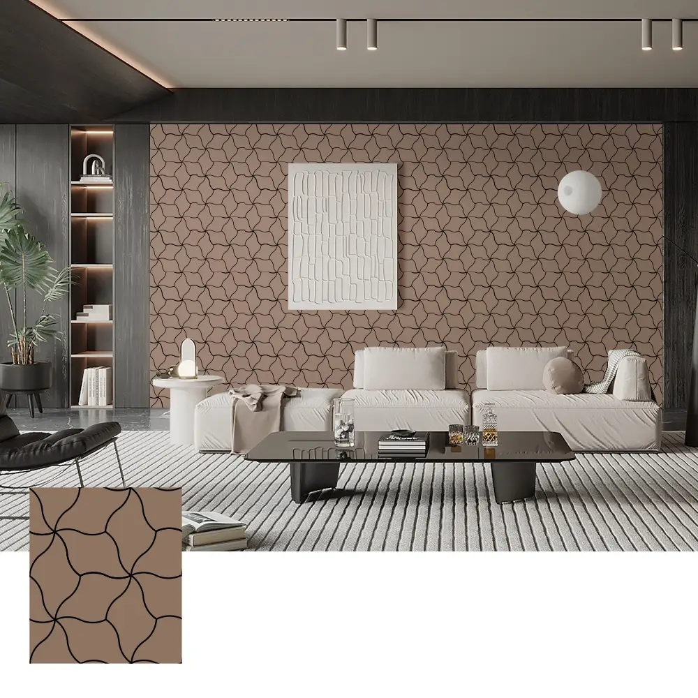 Sound absorbéierend Holz Veneer Akustik Brieder fir Maueren