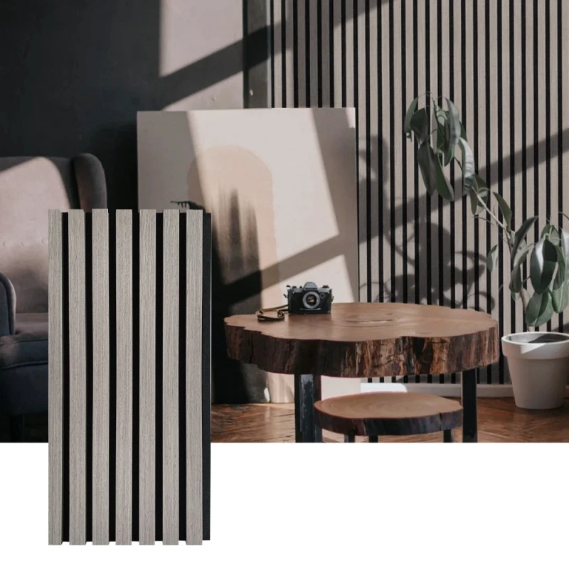 Wood Slat akustesch Mauer Panel fir Interieur Sound Absorption