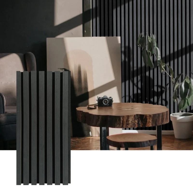 Wood Slat akustesch Mauer Panel fir Interieur Sound Absorption